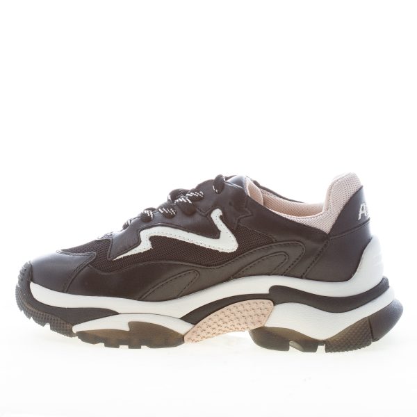 ASH donna sneaker Addict in pelle e tessuto NERO più bianco - immagine 4
