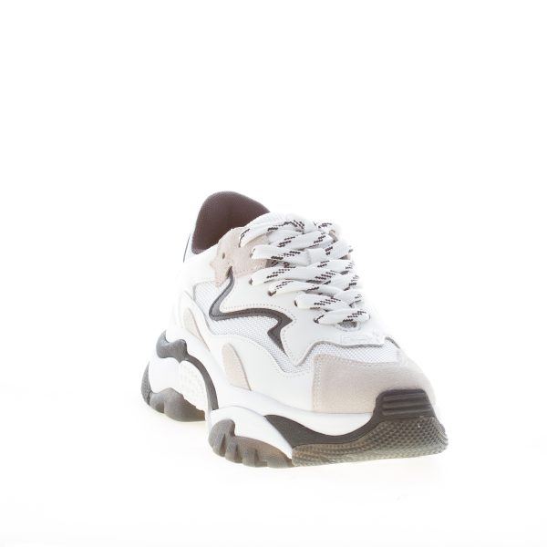ASH donna sneaker Addict in pelle e tessuto BIANCO più nero - immagine 2