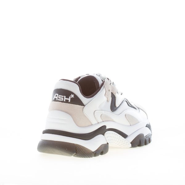 ASH donna sneaker Addict in pelle e tessuto BIANCO più nero - immagine 3