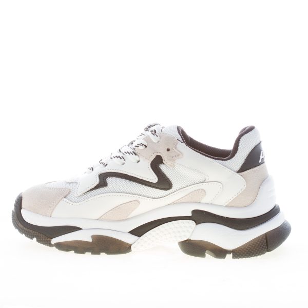 ASH donna sneaker Addict in pelle e tessuto BIANCO più nero - immagine 4