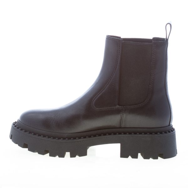 ASH donna stivaletto elasticizzato Genesis in pelle NERO. Tacco 4 cm - immagine 4