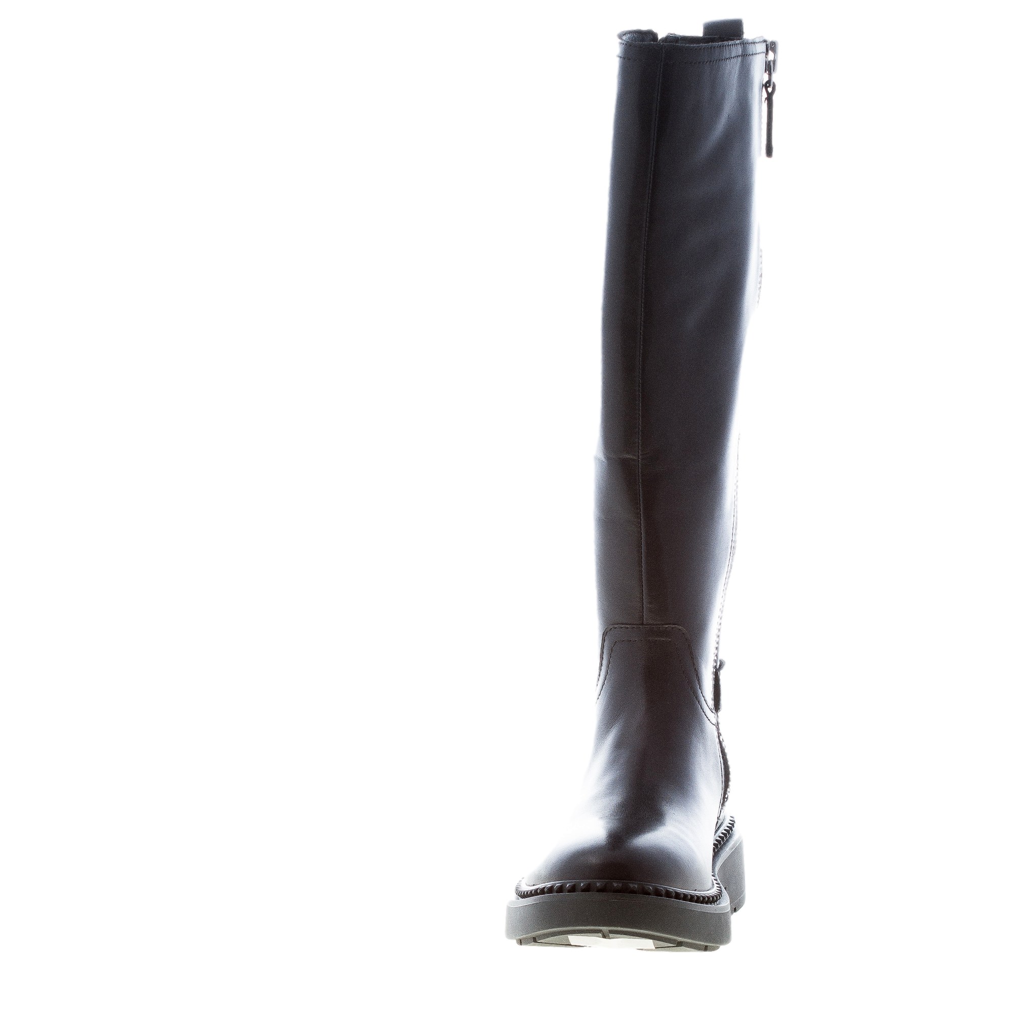 ASH donna stivale Madman in pelle NERO con doppia zip e borchie. Tacco 4 cm - immagine 5