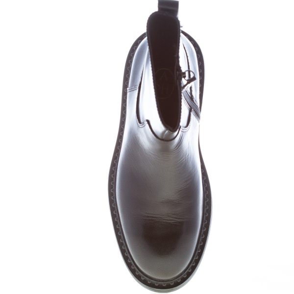 ASH donna stivaletto Magnum in pelle NERO con zip, fibbia e borchie. Tacco 3,5 cm - immagine 5