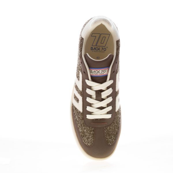 BACK 70 uomo sneaker Boston in camoscio graffiato COFFEE più latte - immagine 5