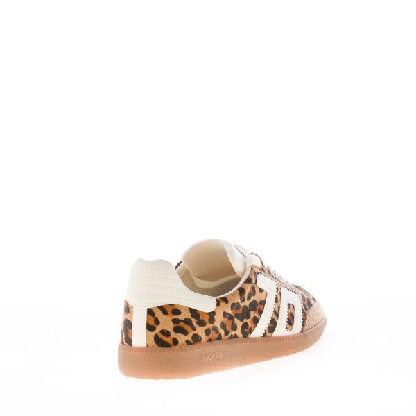 BACK 70 donna sneaker Cloud P23 in calf hair LEOPARDO più bianco - immagine 3