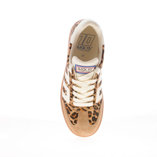 BACK 70 donna sneaker Cloud P23 in calf hair LEOPARDO più bianco - immagine 5