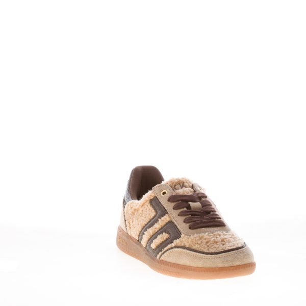 BACK 70 donna sneaker Cloud Teddy in tessuto e camoscio BEIGE e COFFEE - immagine 2