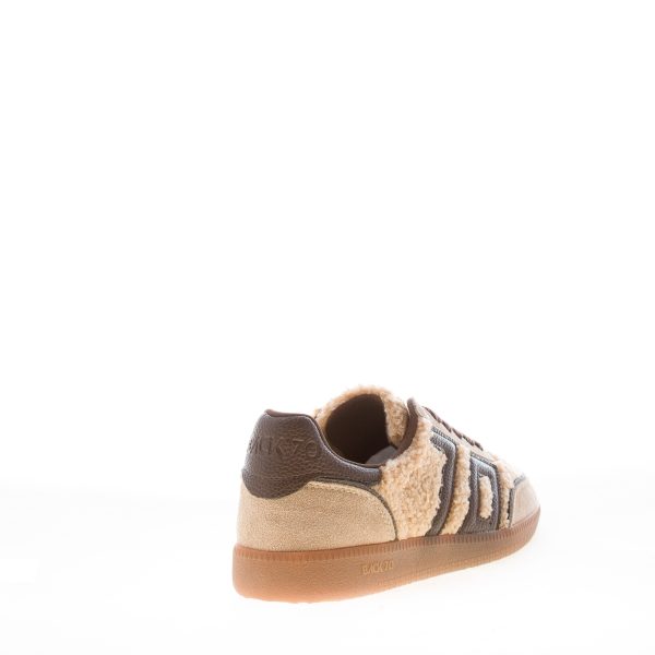 BACK 70 donna sneaker Cloud Teddy in tessuto e camoscio BEIGE e COFFEE - immagine 3