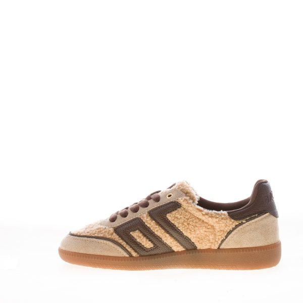 BACK 70 donna sneaker Cloud Teddy in tessuto e camoscio BEIGE e COFFEE - immagine 4