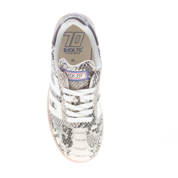BACK 70 donna sneaker Cloud Snake Stone in pelle stampa rettile ROCCIA - immagine 5
