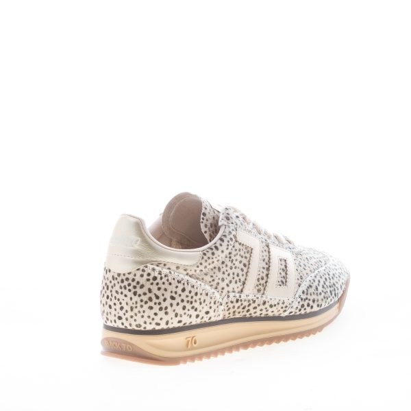 BACK 70 donna sneaker Jogger in calf hair POIS ORO - immagine 3