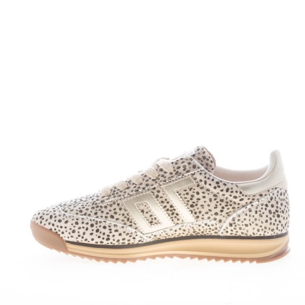 BACK 70 donna sneaker Jogger in calf hair POIS ORO - immagine 4