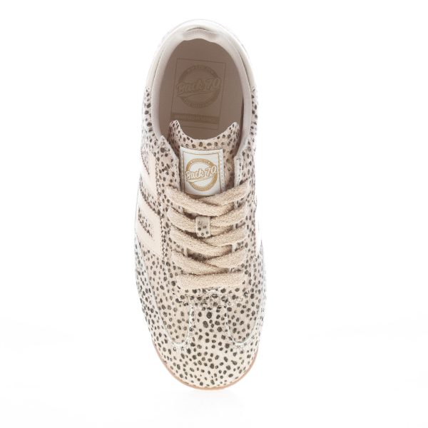 BACK 70 donna sneaker Jogger in calf hair POIS ORO - immagine 5