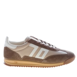 BACK 70 uomo sneaker Jogger in camoscio e nappa BEIGE BUTTER