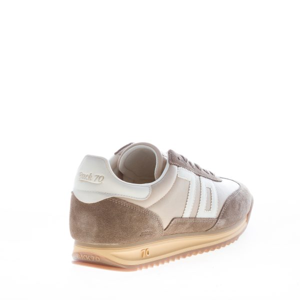 BACK 70 uomo sneaker Jogger in camoscio e nappa BEIGE BUTTER - immagine 3