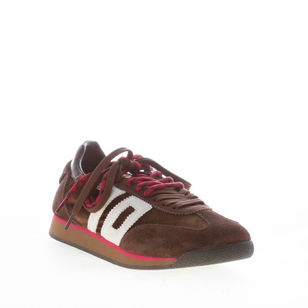 BACK 70 donna sneaker Rocket in camoscio e velluto BROWN BUTTER - immagine 2