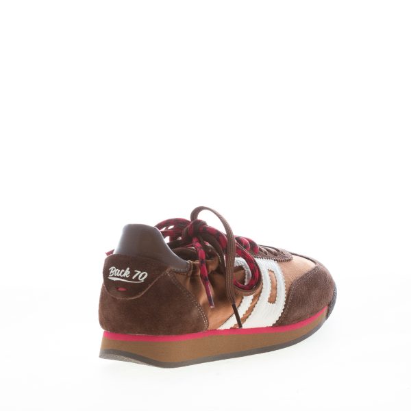 BACK 70 donna sneaker Rocket in camoscio e velluto BROWN BUTTER - immagine 3