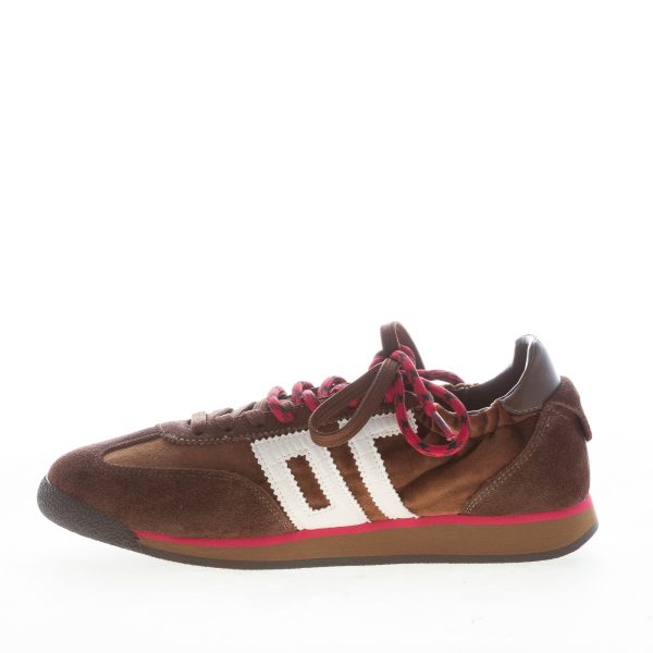 BACK 70 donna sneaker Rocket in camoscio e velluto BROWN BUTTER - immagine 4