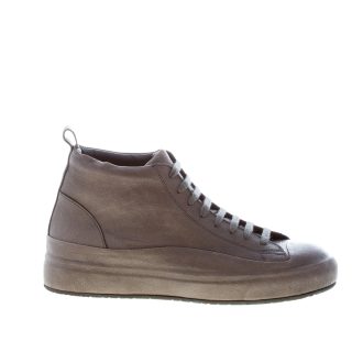 ERNESTO DOLANI uomo sneaker alta Komono 03 in pelle GRIGIO SMOKE