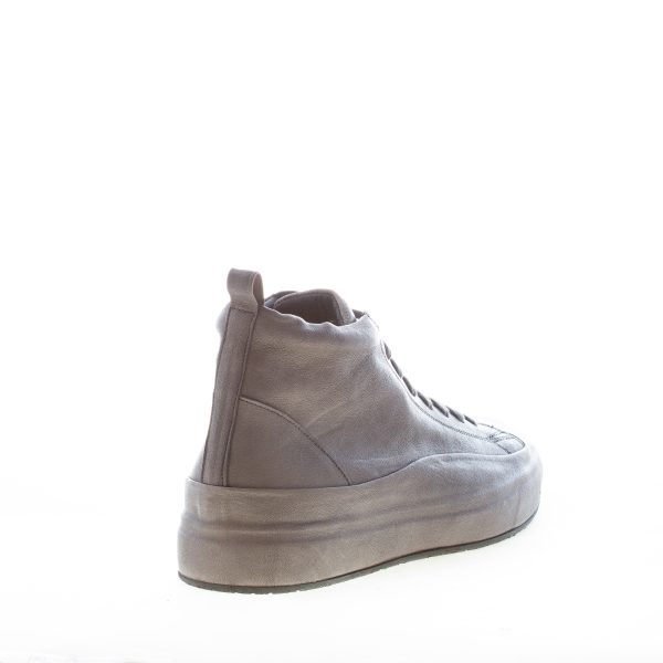 ERNESTO DOLANI uomo sneaker alta Komono 03 in pelle GRIGIO SMOKE - immagine 3
