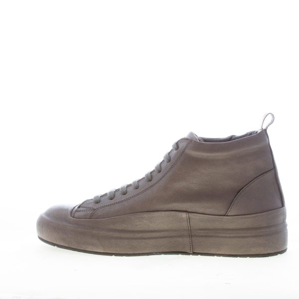ERNESTO DOLANI uomo sneaker alta Komono 03 in pelle GRIGIO SMOKE - immagine 4