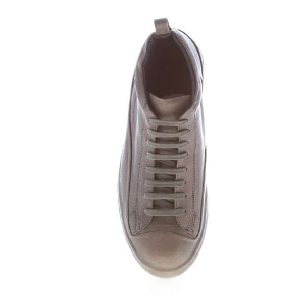 ERNESTO DOLANI uomo sneaker alta Komono 03 in pelle GRIGIO SMOKE - immagine 5