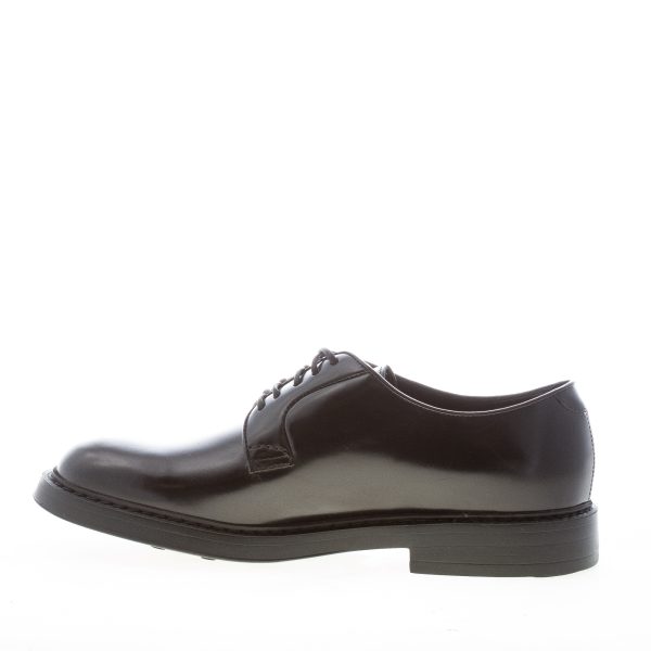 DOUCAL'S uomo scarpa derby in pelle spazzolata NERO. Suola gomma - immagine 4