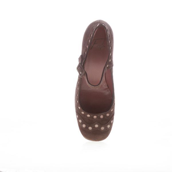 ROBERTO FESTA donna scarpa Mayjane platform in camoscio TESTA DI MORO. Tacco 9 cm - immagine 5