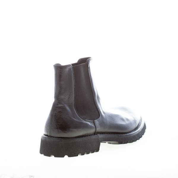 GREEN GEORGE uomo stivaletto Beatles in pelle bottalata NERO. Suola gomma - immagine 3