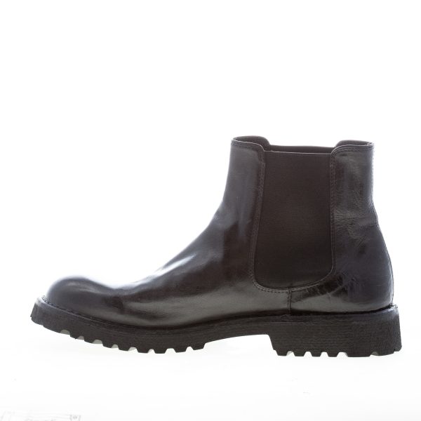 GREEN GEORGE uomo stivaletto Beatles in pelle bottalata NERO. Suola gomma - immagine 4