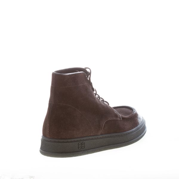 GREEN GEORGE uomo scarponcino Paraboot in camoscio ingrassato TESTA DI MORO vintage - immagine 3