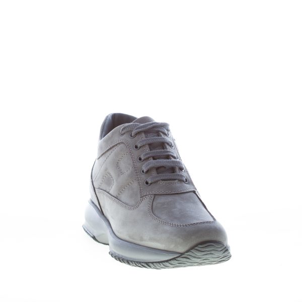 HOGAN uomo Interactive sneaker in nabuk PIOMBO - immagine 2