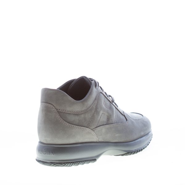 HOGAN uomo Interactive sneaker in nabuk PIOMBO - immagine 3