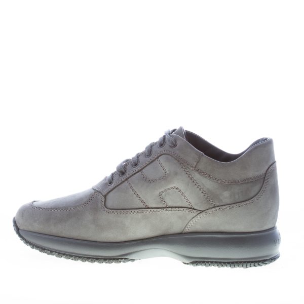 HOGAN uomo Interactive sneaker in nabuk PIOMBO - immagine 4