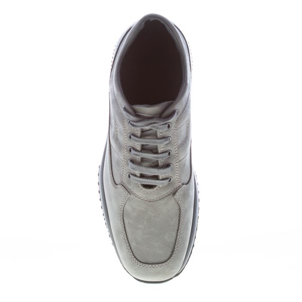 HOGAN uomo Interactive sneaker in nabuk PIOMBO - immagine 5