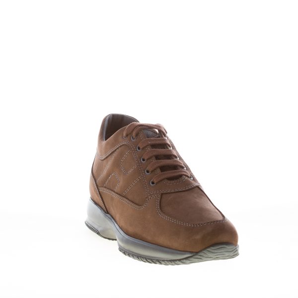 HOGAN uomo Interactive sneaker in nabuk MARRONE PALISSANDRO - immagine 2