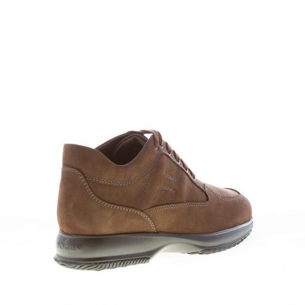 HOGAN uomo Interactive sneaker in nabuk MARRONE PALISSANDRO - immagine 3