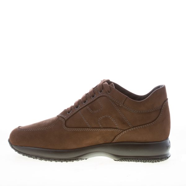 HOGAN uomo Interactive sneaker in nabuk MARRONE PALISSANDRO - immagine 4