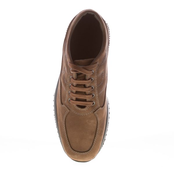 HOGAN uomo Interactive sneaker in nabuk MARRONE PALISSANDRO - immagine 5