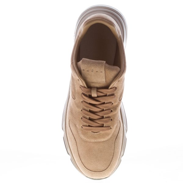 HOGAN uomo Hyperlight sneaker in camoscio TORTORA - immagine 5