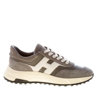 HOGAN uomo Hyperlight sneaker in camoscio e nappa GRIGIO più bianco
