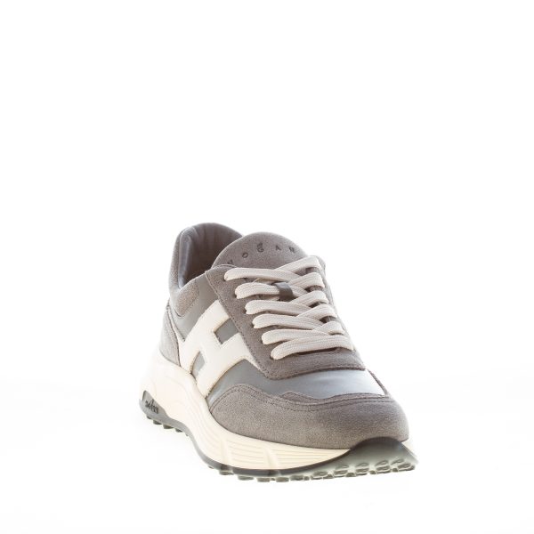 HOGAN uomo Hyperlight sneaker in camoscio e nappa GRIGIO più bianco - immagine 2