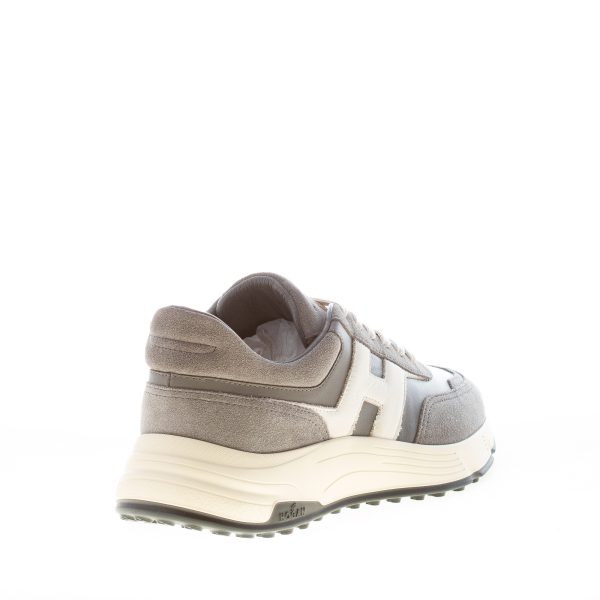 HOGAN uomo Hyperlight sneaker in camoscio e nappa GRIGIO più bianco - immagine 3
