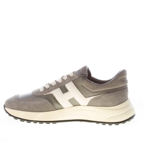 HOGAN uomo Hyperlight sneaker in camoscio e nappa GRIGIO più bianco - immagine 4