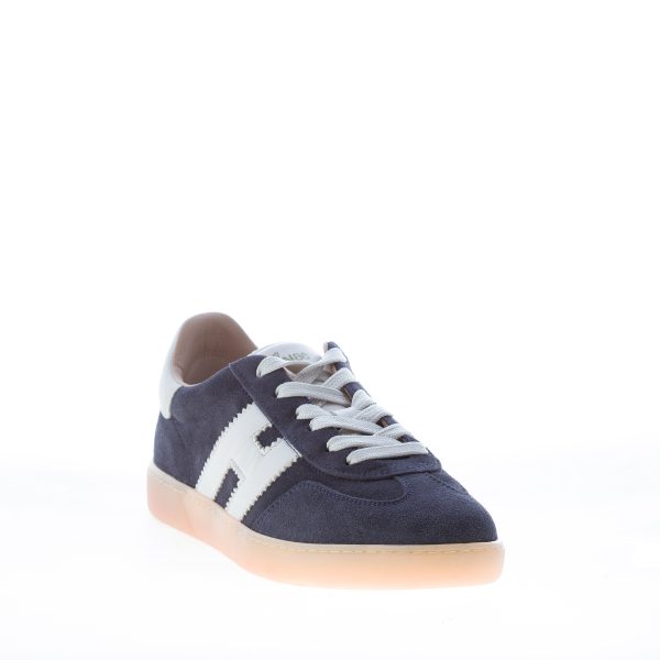 HOGAN uomo sneaker Cool in camoscio BLU più avorio - immagine 2