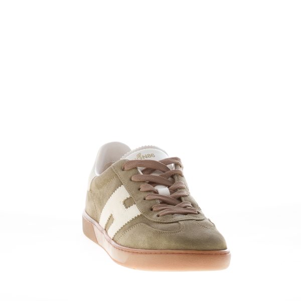 HOGAN uomo sneaker Cool in camoscio VERDE più avorio - immagine 2