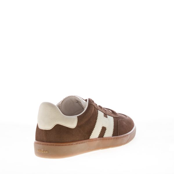 HOGAN uomo sneaker Cool in camoscio MARRONE più avorio - immagine 3