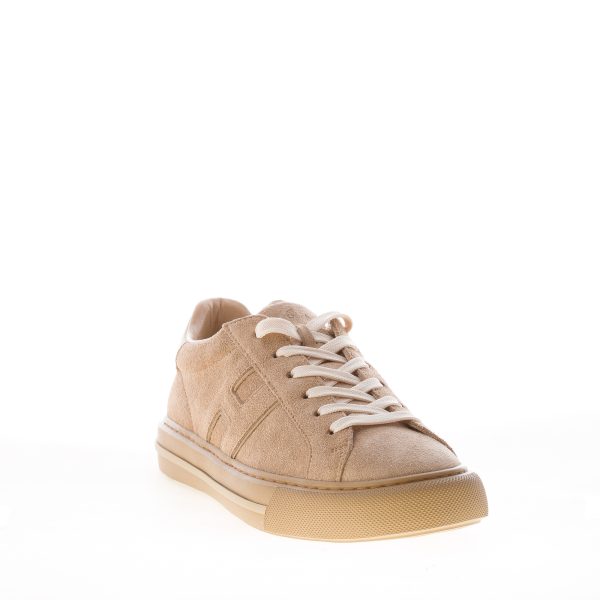 HOGAN uomo H691 sneaker Rebel in camoscio BEIGE - immagine 2