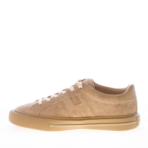 HOGAN uomo H691 sneaker Rebel in camoscio BEIGE - immagine 4