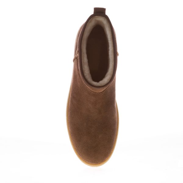 HOGAN donna H681 stivaletto Cool in camoscio MARRONE con suola platform - immagine 5